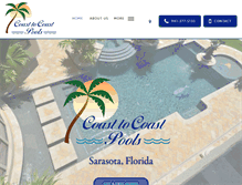 Tablet Screenshot of coasttocoastpools.com